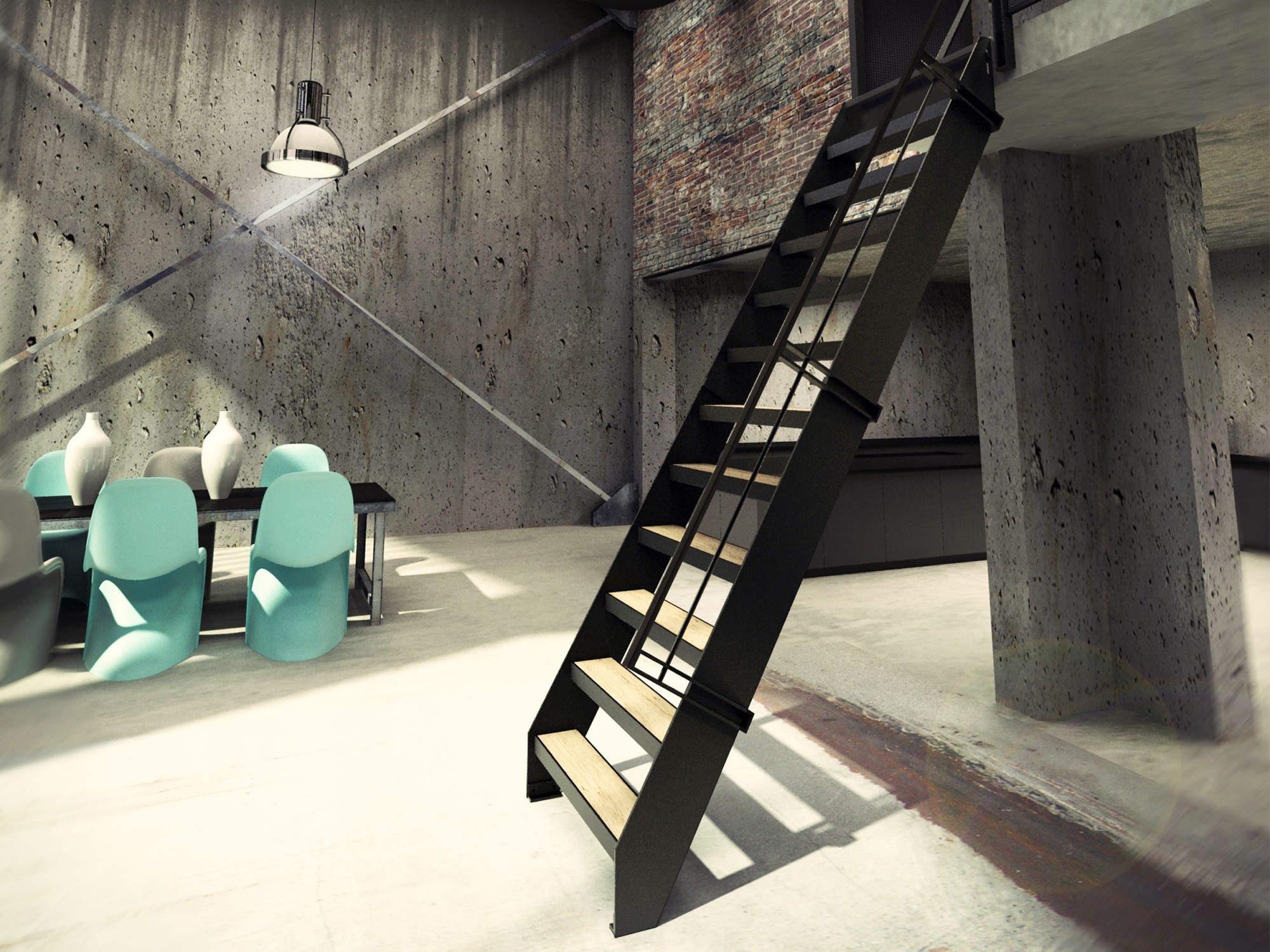 Acheter un escalier en kit style industriel à Lyon