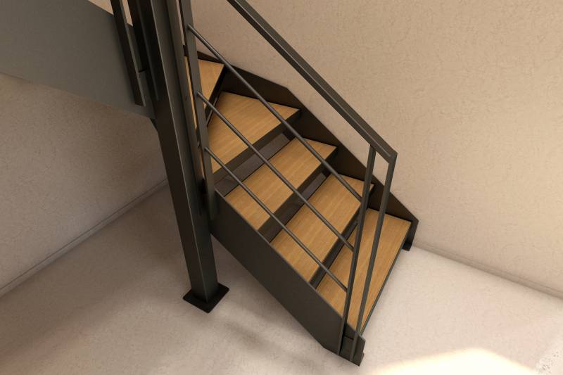 Escalier métallique pas cher design 